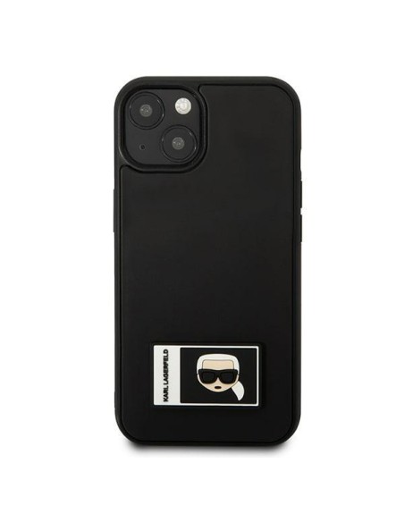 Karl Lagerfeld Ikonik Patch dėklas iPhone 13 - juodas Karl Lagerfeld Ikonik Patch dėklas iPhone 13 - juodas