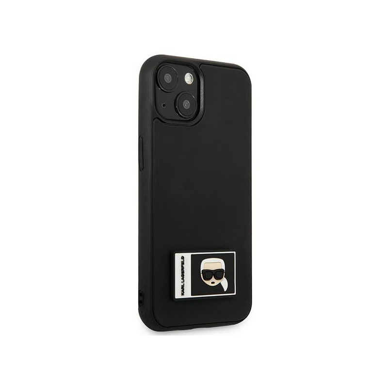Karl Lagerfeld Ikonik Patch dėklas iPhone 13 - juodas