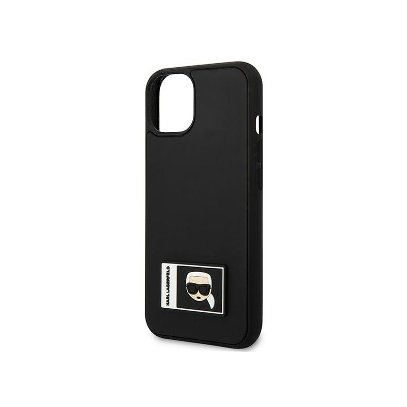 Karl Lagerfeld Ikonik Patch dėklas iPhone 13 - juodas