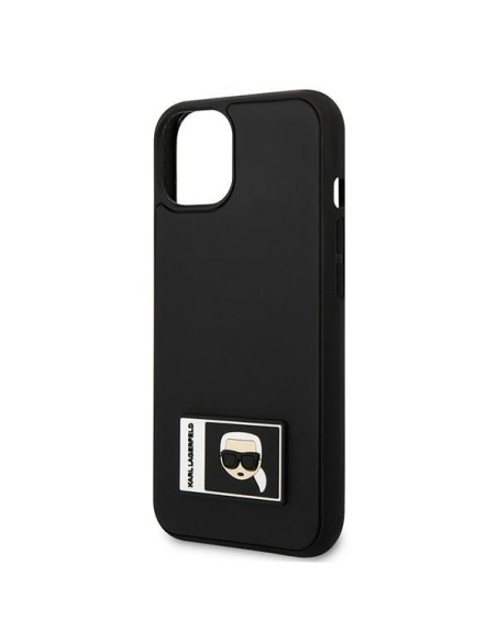 Karl Lagerfeld Ikonik Patch dėklas iPhone 13 - juodas Karl Lagerfeld Ikonik Patch dėklas iPhone 13 - juodas