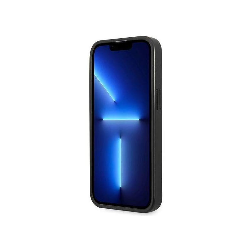 Karl Lagerfeld Monogram Plaque dėklas iPhone 13 - juodas