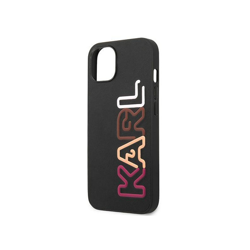 Karl Lagerfeld Multipink Brand dėklas iPhone 13 - juodas
