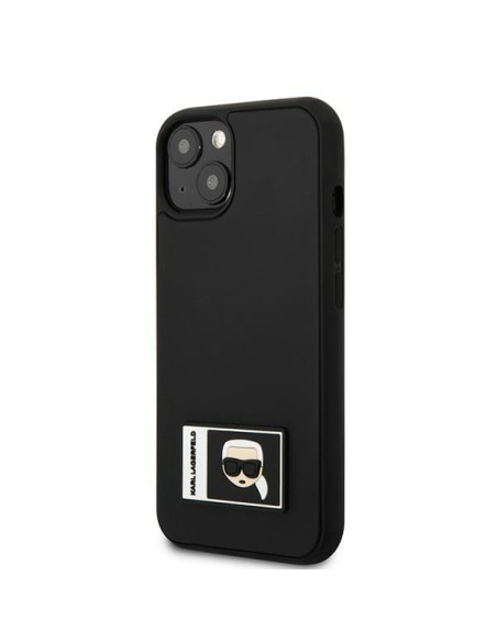 Karl Lagerfeld Ikonik Patch dėklas iPhone 13 mini - juodas Karl Lagerfeld Ikonik Patch dėklas iPhone 13 mini - juodas
