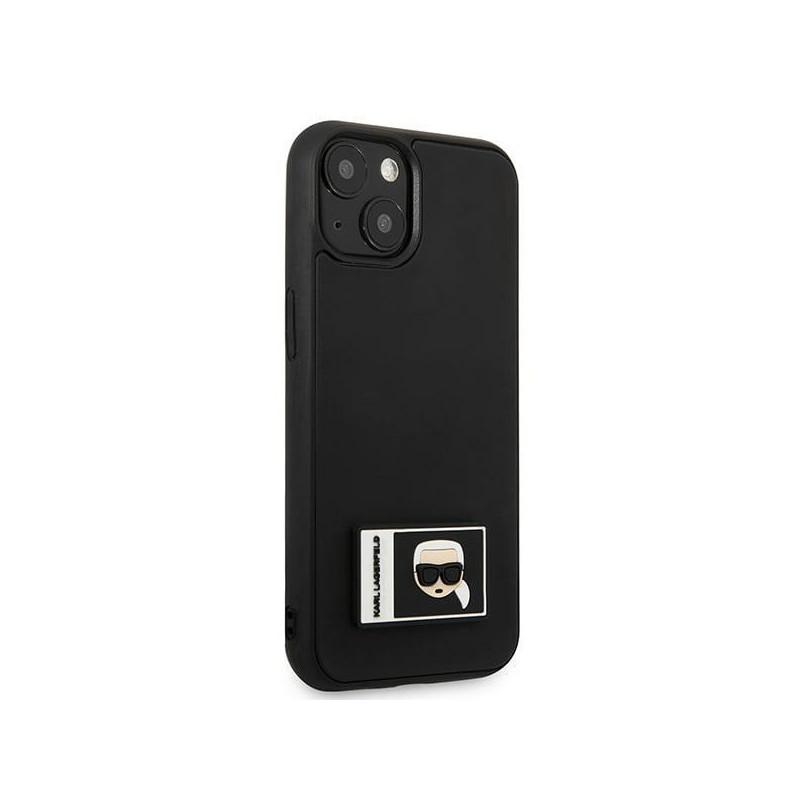 Karl Lagerfeld Ikonik Patch dėklas iPhone 13 mini - juodas