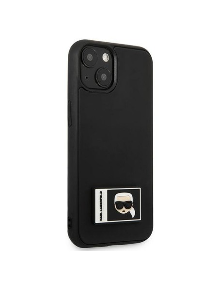 Karl Lagerfeld Ikonik Patch dėklas iPhone 13 mini - juodas Karl Lagerfeld Ikonik Patch dėklas iPhone 13 mini - juodas