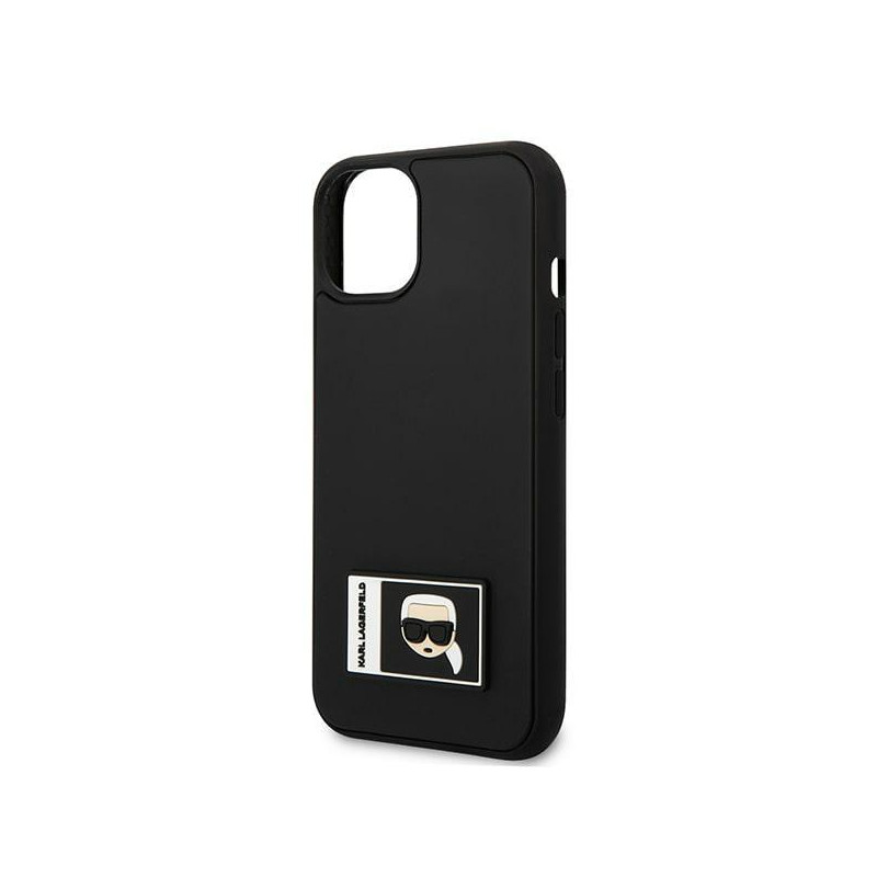 Karl Lagerfeld Ikonik Patch dėklas iPhone 13 mini - juodas