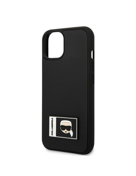 Karl Lagerfeld Ikonik Patch dėklas iPhone 13 mini - juodas Karl Lagerfeld Ikonik Patch dėklas iPhone 13 mini - juodas