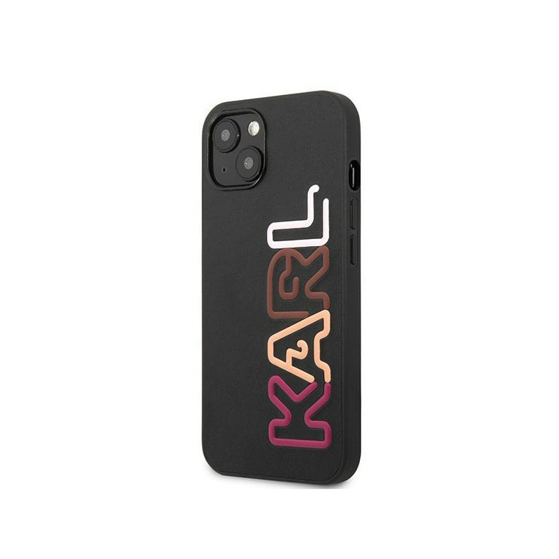 Karl Lagerfeld Multipink Brand dėklas iPhone 13 mini - juodas