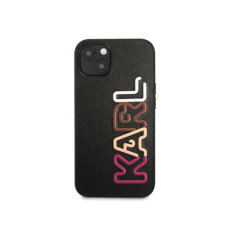 Karl Lagerfeld Multipink Brand dėklas iPhone 13 mini - juodas