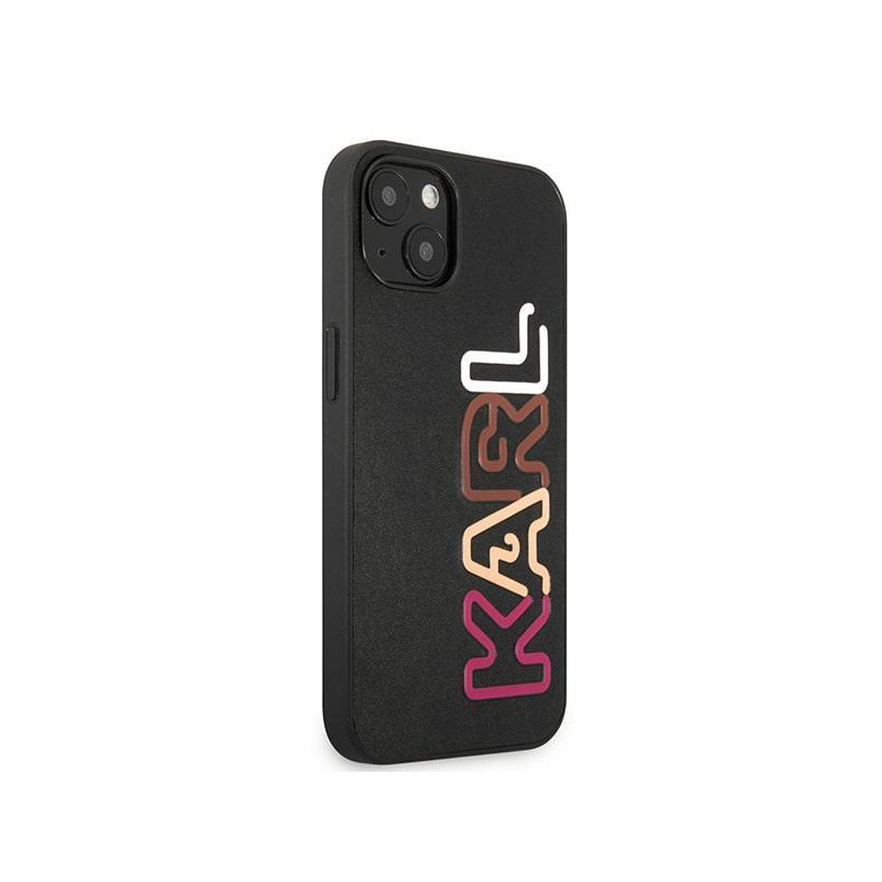 Karl Lagerfeld Multipink Brand dėklas iPhone 13 mini - juodas