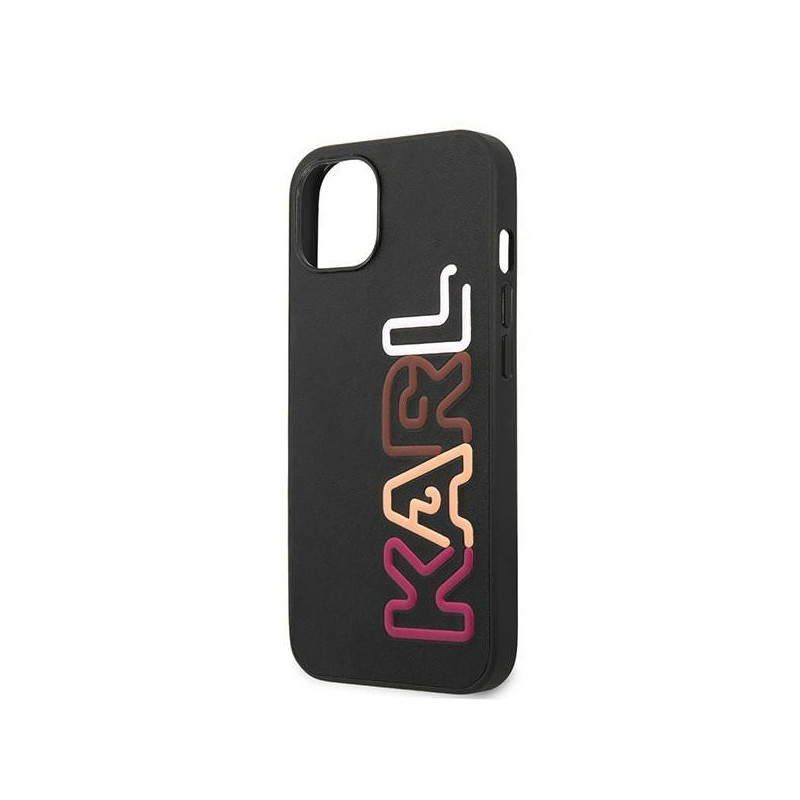Karl Lagerfeld Multipink Brand dėklas iPhone 13 mini - juodas