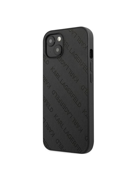 Karl Lagerfeld Perforated Allover dėklas iPhone 13 mini - juodas Karl Lagerfeld Perforated Allover dėklas iPhone 13 mini - juodas