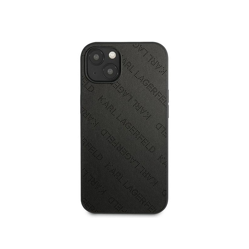 Karl Lagerfeld Perforated Allover dėklas iPhone 13 mini - juodas