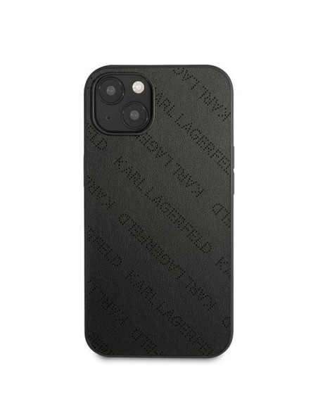 Karl Lagerfeld Perforated Allover dėklas iPhone 13 mini - juodas Karl Lagerfeld Perforated Allover dėklas iPhone 13 mini - juodas