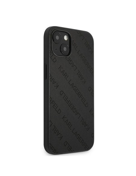 Karl Lagerfeld Perforated Allover dėklas iPhone 13 mini - juodas Karl Lagerfeld Perforated Allover dėklas iPhone 13 mini - juodas