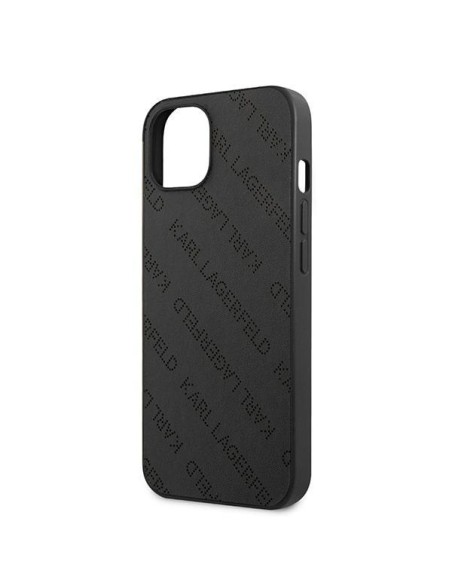 Karl Lagerfeld Perforated Allover dėklas iPhone 13 mini - juodas Karl Lagerfeld Perforated Allover dėklas iPhone 13 mini - juodas