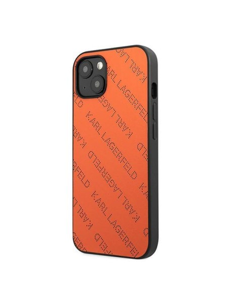 Karl Lagerfeld Perforated Allover dėklas iPhone 13 mini - oranžinis Karl Lagerfeld Perforated Allover dėklas iPhone 13 mini - oranžinis