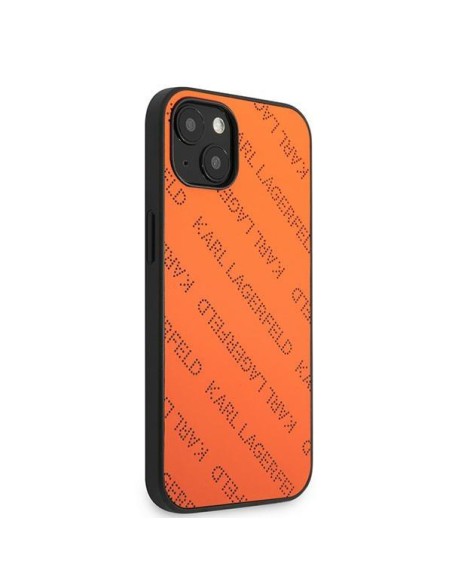 Karl Lagerfeld Perforated Allover dėklas iPhone 13 mini - oranžinis Karl Lagerfeld Perforated Allover dėklas iPhone 13 mini - oranžinis