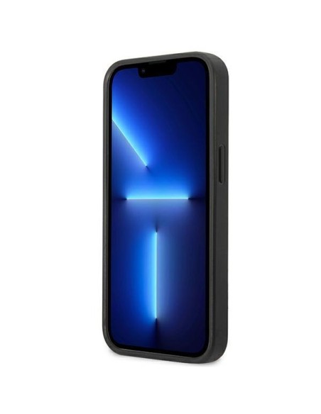 Karl Lagerfeld Saffiano Plaque dėklas iPhone 13 mini - sidabrinis Karl Lagerfeld Saffiano Plaque dėklas iPhone 13 mini - sidabrinis