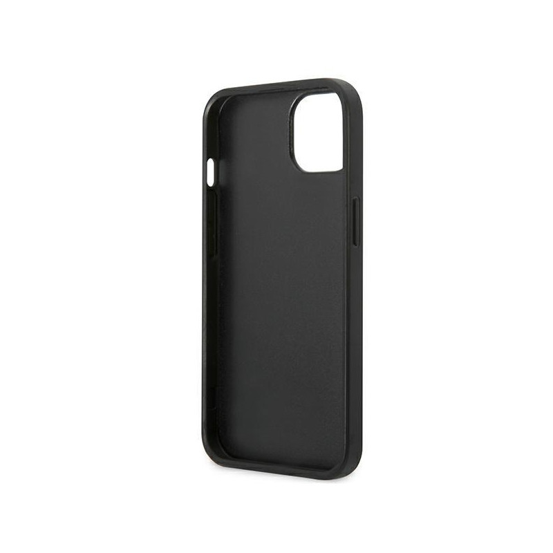 Karl Lagerfeld Saffiano Plaque dėklas iPhone 13 mini - sidabrinis