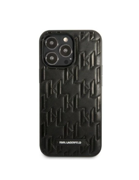 Karl Lagerfeld Monogram Plaque dėklas, skirtas iPhone 13 Pro Max - juodas Karl Lagerfeld Monogram Plaque dėklas, skirtas iPhone 13 Pro Max - juodas