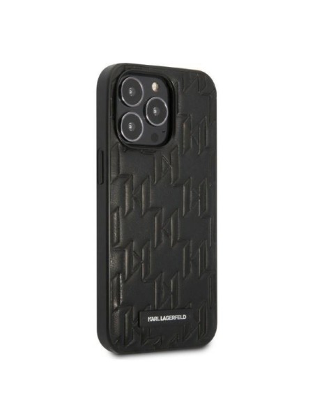 Karl Lagerfeld Monogram Plaque dėklas, skirtas iPhone 13 Pro Max - juodas Karl Lagerfeld Monogram Plaque dėklas, skirtas iPhone 13 Pro Max - juodas
