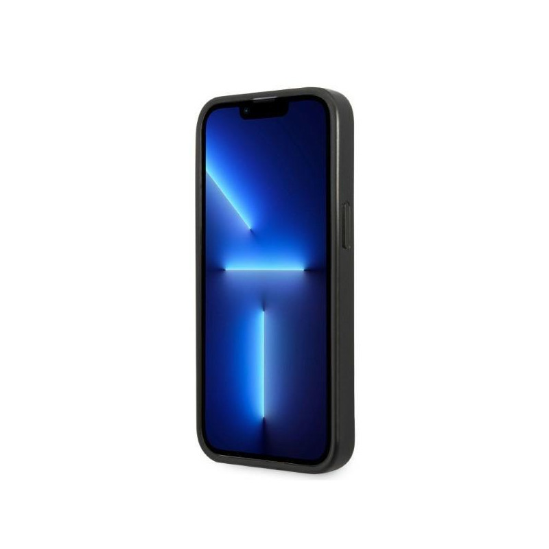 Karl Lagerfeld Monogram Plaque dėklas, skirtas iPhone 13 Pro Max - juodas