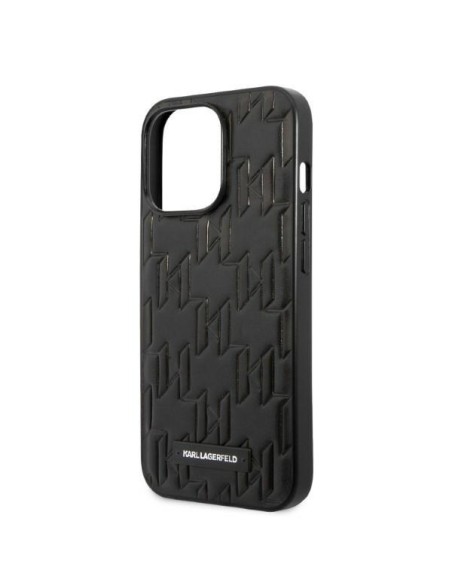 Karl Lagerfeld Monogram Plaque dėklas, skirtas iPhone 13 Pro Max - juodas Karl Lagerfeld Monogram Plaque dėklas, skirtas iPhone 13 Pro Max - juodas