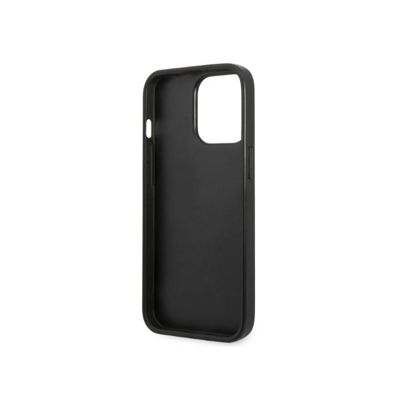 Karl Lagerfeld Monogram Plaque dėklas, skirtas iPhone 13 Pro Max - juodas