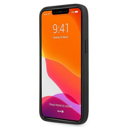 Karl Lagerfeld Saffiano Karl&Choupette dėklas iPhone 13 Pro Max - juodas