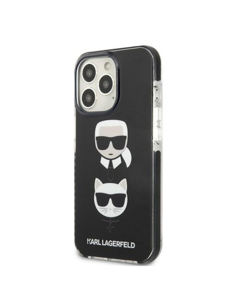 Karl Lagerfeld Karl&Choupette Head dėklas iPhone 13 Pro Max - juodas Karl Lagerfeld Karl&Choupette Head dėklas iPhone 13 Pro Max - juodas