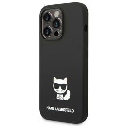Karl Lagerfeld Silicone Choupette Body dėklas iPhone 14 Pro - juodas