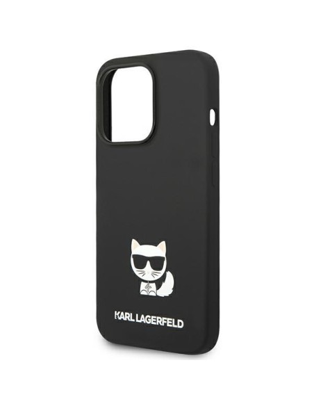 Karl Lagerfeld Silicone Choupette Body dėklas iPhone 14 Pro - juodas Karl Lagerfeld Silicone Choupette Body dėklas iPhone 14 Pro - juodas