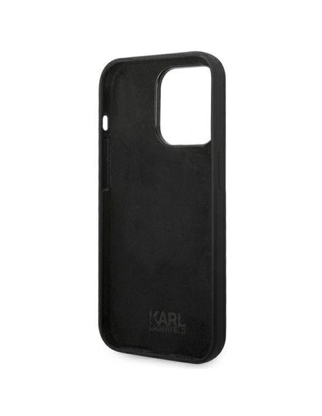 Karl Lagerfeld Silicone Choupette Body dėklas iPhone 14 Pro - juodas Karl Lagerfeld Silicone Choupette Body dėklas iPhone 14 Pro - juodas