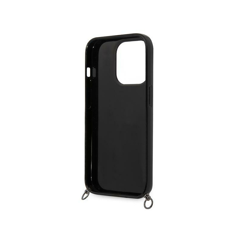 Karl Lagerfeld Color Stripes Strap dėklas iPhone 14 Pro - rožinis