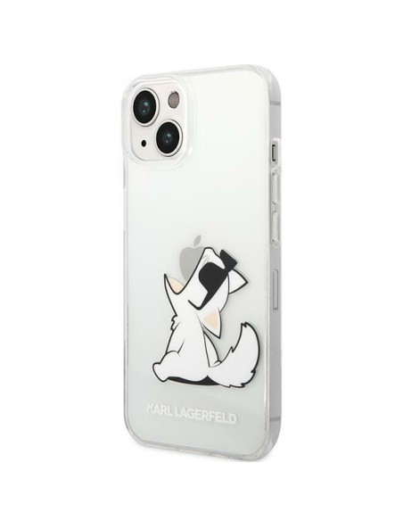 Karl Lagerfeld Choupette Fun dėklas iPhone 14 Plus - skaidrus Karl Lagerfeld Choupette Fun dėklas iPhone 14 Plus - skaidrus