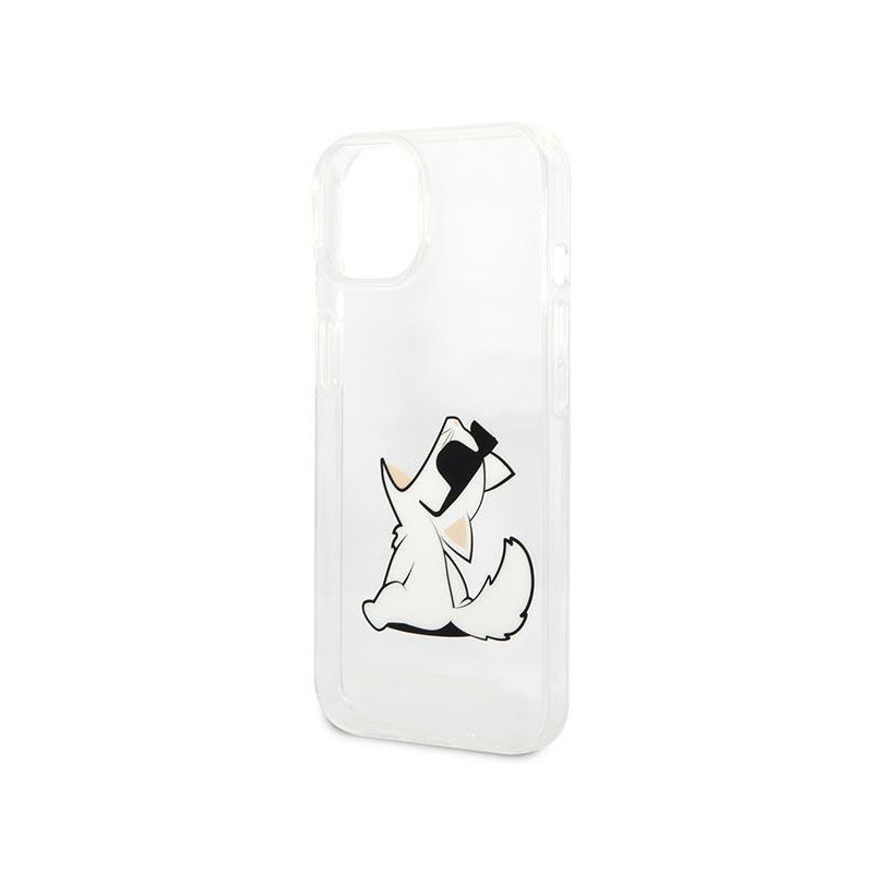 Karl Lagerfeld Choupette Fun dėklas iPhone 14 Plus - skaidrus