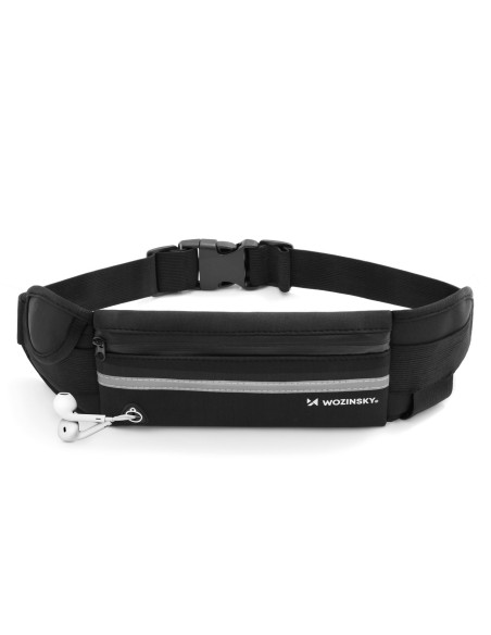 Bėgimo krepšys juodas bėgimo diržas