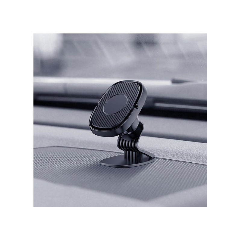 Lipnus magnetinis automobilinio telefono laikiklis prie prietaisų skydelio juodos spalvos
