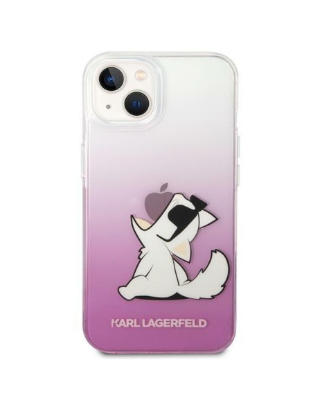 Karl Lagerfeld Choupette Fun dėklas iPhone 14 Plus - rožinis Karl Lagerfeld Choupette Fun dėklas iPhone 14 Plus - rožinis