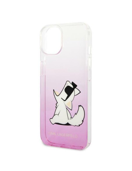 Karl Lagerfeld Choupette Fun dėklas iPhone 14 Plus - rožinis Karl Lagerfeld Choupette Fun dėklas iPhone 14 Plus - rožinis