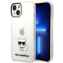 Karl Lagerfeld Choupette Body dėklas iPhone 14 Plus - skaidrus