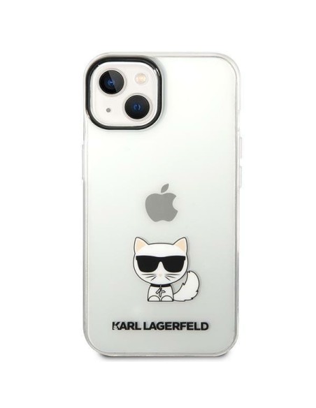 Karl Lagerfeld Choupette Body dėklas iPhone 14 Plus - skaidrus Karl Lagerfeld Choupette Body dėklas iPhone 14 Plus - skaidrus