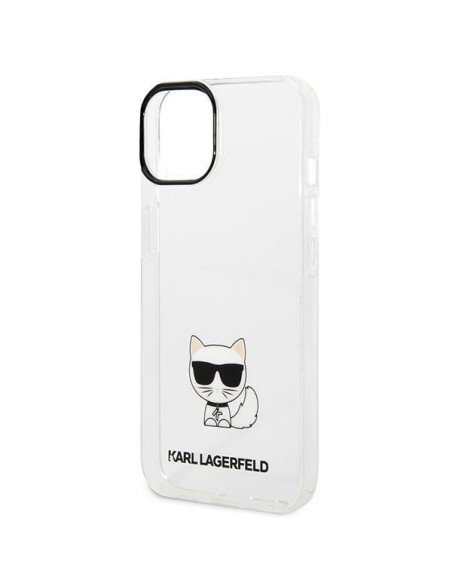 Karl Lagerfeld Choupette Body dėklas iPhone 14 Plus - skaidrus Karl Lagerfeld Choupette Body dėklas iPhone 14 Plus - skaidrus