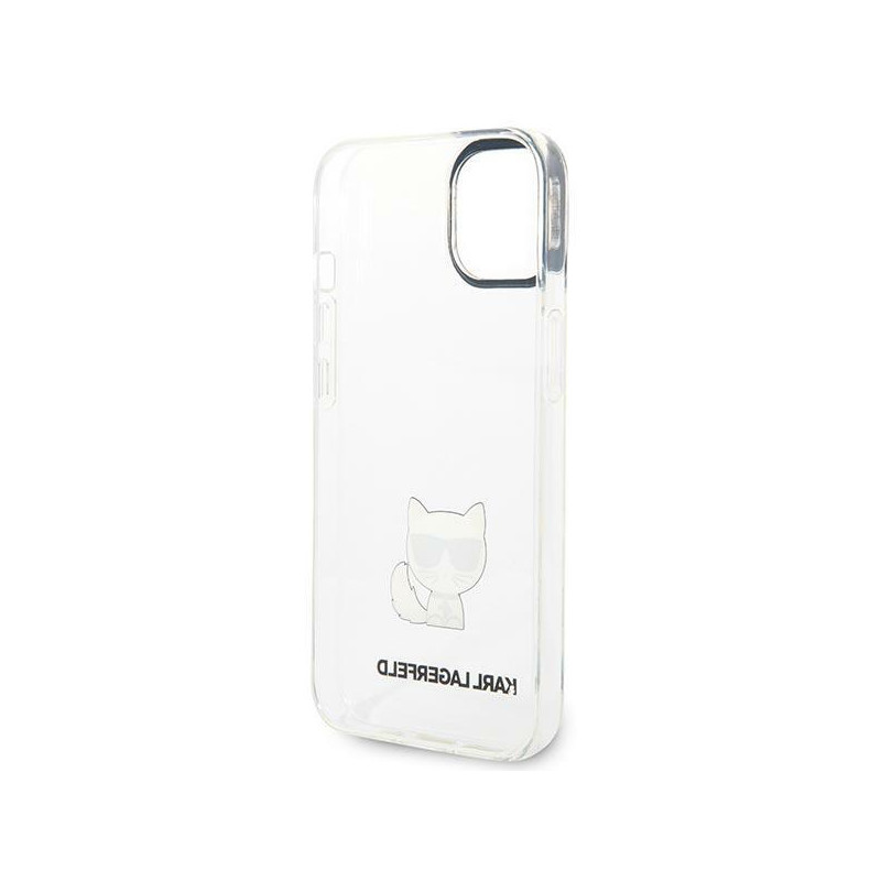 Karl Lagerfeld Choupette Body dėklas iPhone 14 Plus - skaidrus