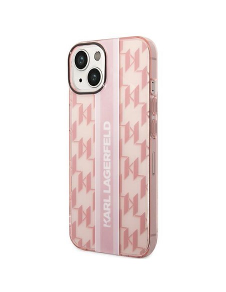 Karl Lagerfeld Mono Vertical Stripe dėklas iPhone 14 Plus - rožinis Karl Lagerfeld Mono Vertical Stripe dėklas iPhone 14 Plus - rožinis