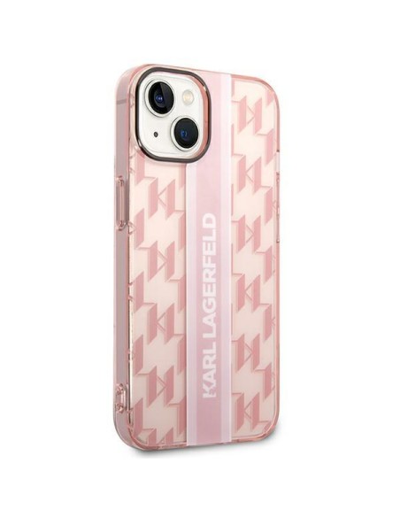 Karl Lagerfeld Mono Vertical Stripe dėklas iPhone 14 Plus - rožinis Karl Lagerfeld Mono Vertical Stripe dėklas iPhone 14 Plus - rožinis