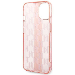 Karl Lagerfeld Mono Vertical Stripe dėklas iPhone 14 Plus - rožinis