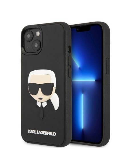 Karl Lagerfeld 3D Rubber Karl& 39 s Head dėklas iPhone 14 Plus - juodas Karl Lagerfeld 3D Rubber Karl& 39 s Head dėklas iPhone 14 Plus - juodas