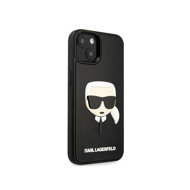 Karl Lagerfeld 3D Rubber Karl& 39 s Head dėklas iPhone 14 Plus - juodas